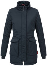 Navahoo Schneeengel Damen Winterjacke warm gefüttert mit Kapuze Navy Größe S - Gr. 36