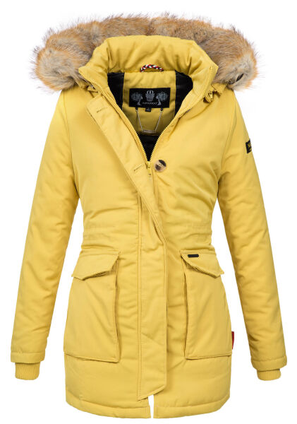 Navahoo Schneeengel ladies jacket with hood - Yellow-Gr.XS