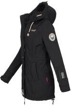 Marikoo Zimtzicke ladies long softshell jacket - Schwarz-Gr.XS
