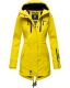 Marikoo Zimtzicke Damen lange Softshell Jacke B614 Gelb Größe XS - Gr. 34