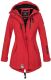 Marikoo Zimtzicke Damen lange Softshell Jacke B614 Rot Größe XS - Gr. 34