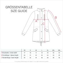 Marikoo Grinsekatze Damen lange Winterjacke mit Kapuze