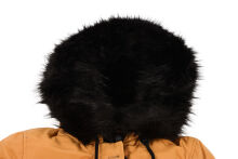 Navahoo Luluna ladies winter jacket with faux fur - Camel-Gr.S
