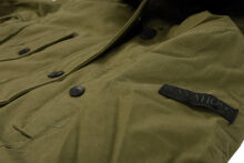 Navahoo Luluna Damen Winterjacke mit Kunstfell und Teddyfell Grün Größe XS - Gr. 34