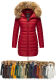 Marikoo Rose Damen Lange Winter Steppjacke