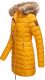 Marikoo Rose Damen Lange Winter Steppjacke Gelb-Größe XS - Gr. 34