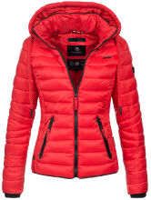 Navahoo Lulana Damen Steppjacke Übergangsjacke Rot Größe M - Gr. 38
