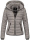 Navahoo Lulana Damen Steppjacke Übergangsjacke Grau Größe XS - Gr. 34
