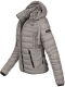 Navahoo Lulana Damen Steppjacke Übergangsjacke Grau Größe XS - Gr. 34
