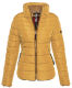 Marikoo Amber Damen Winter Steppjacke gefüttert mit kuschligem Teddyfell Camel Größe XXL - Gr. 44