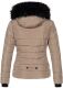 Navahoo Miamor ladies winter quilted jacket with teddy fur - Taupe-Gr.XL