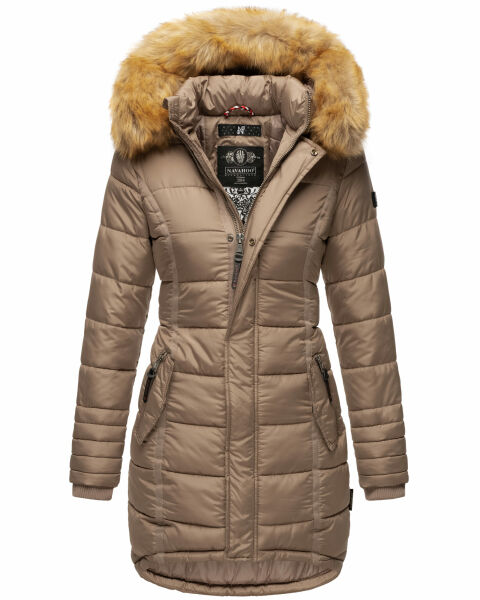 Navahoo Papaya Ladies Winter Quilted Jacket Taupe Size XS - Gr. 34