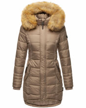 Navahoo Papaya Ladies Winter Quilted Jacket Taupe Size XS - Gr. 34