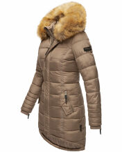 Navahoo Papaya Ladies Winter Quilted Jacket Taupe Size XS - Gr. 34