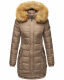 Navahoo Papaya Ladies Winter Quilted Jacket Taupe Size XS - Gr. 34