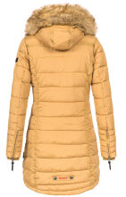 Navahoo Papaya Damen gesteppte Winterjacke mit Doppelzipper und gefüttert Camel Größe XS - Gr. 34