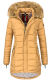 Navahoo Papaya Damen gesteppte Winterjacke mit Doppelzipper und gefüttert Camel Größe XS - Gr. 34