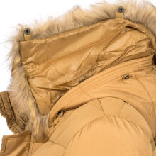 Navahoo Papaya Damen gesteppte Winterjacke mit Doppelzipper und gefüttert Camel Größe M - Gr. 38