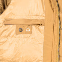 Navahoo Papaya Damen gesteppte Winterjacke mit Doppelzipper und gefüttert Camel Größe M - Gr. 38