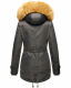 Navahoo LaViva warme Damen Winterjacke mit Teddyfell Anthrazit Größe S - Gr. 36