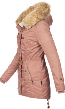 Navahoo LaViva warm ladies winter jacket with teddy fur Terrakotta-Gr.XL