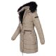 Navahoo Paula Ladies Winter Jacket Coat Parka Warm Lined Winterjacket B383 Taupe Size XS - Size 34