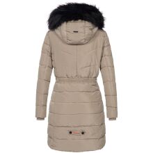 Navahoo Paula Damen Parka Winterjacke warm Gefüttert Taupe Größe M - Gr. 38