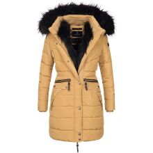 Navahoo Paula Ladies Winter Jacket Coat Parka Warm Lined Winterjacket B383 Camel Size M - Size 38