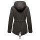 Marikoo Manolya Damen Parka Winterjacke mit Teddyfell Anthrazit Größe M - Gr. 38