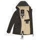 Marikoo Manolya Ladies Parka Jacket with Teddy Fur Anthracite Size XXL - Gr. 44