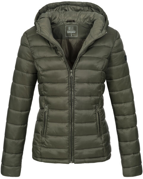Marikoo Lucy Damen gesteppte Übergangsjacke Grün  Größe S - Gr. 36