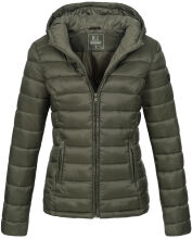 Marikoo Lucy Damen gesteppte Übergangsjacke Grün  Größe S - Gr. 36