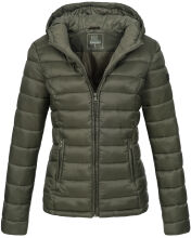 Marikoo Lucy Damen gesteppte Übergangsjacke Grün  Größe XXL - Gr. 44