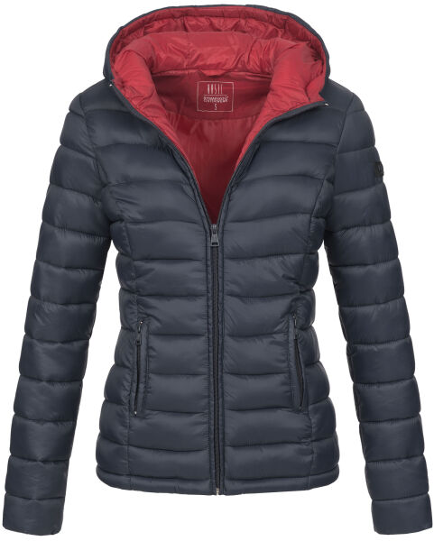 Marikoo Lucy Damen gesteppte Übergangsjacke Navy Größe XL - Gr. 42
