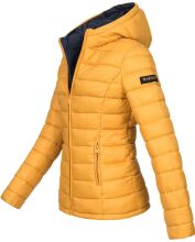 Marikoo Lucy Damen gesteppte Übergangsjacke Gelb Größe XXL - Gr. 44