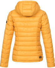 Marikoo Lucy Damen gesteppte Übergangsjacke Gelb Größe XXL - Gr. 44