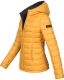 Marikoo Lucy Damen gesteppte Übergangsjacke Gelb Größe XXL - Gr. 44