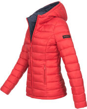 Marikoo Lucy ladies quilted jacket with hood - Red-Gr.L