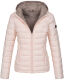Marikoo Lucy Damen gesteppte Übergangsjacke Rosa Größe S - Gr. 36