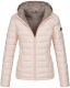Marikoo Lucy Damen gesteppte Übergangsjacke Rosa Größe L - Gr. 40