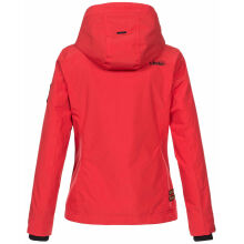 Marikoo Erdbeere Damen Übergangsjacke leicht gefüttert mit Kapuze Rot Größe S - Gr. 36
