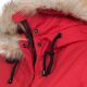 Navahoo Bombii ladies winter jacket long with faux fur - Red-Gr.XL