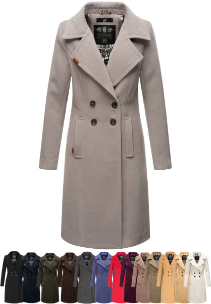 Navahoo Wooly Damen Trenchcoat Winter Mantel