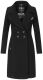 Navahoo Wooly Damen Trenchcoat Winter Mantel Schwarz Größe M - Gr. 38