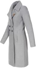 Navahoo Wooly Ladies Coat B661 Hellgrau Größe M - Gr. 38