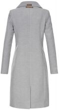 Navahoo Wooly Damen Trenchcoat Winter Mantel Hellgrau Größe XXL - Gr. 44