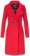 Navahoo Wooly Damen Trenchcoat Winter Mantel Rot Größe XS - Gr. 34
