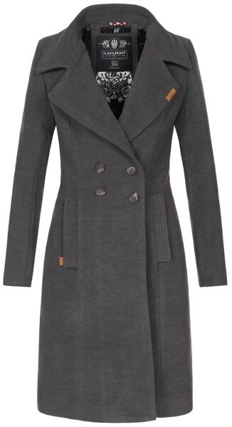 Navahoo Wooly Ladies Coat B661 Anthrazit Größe XL - Gr. 42