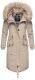 Navahoo Kin-Joo ladies parka winter jacket with hood - Taupe-Gr.XS