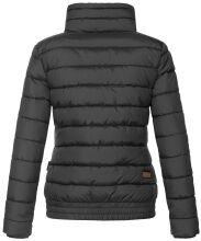 Marikoo Poison Damen Steppjacke Stehkragen Schwarz-Gr.XL